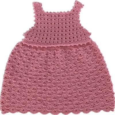 Crochet Dress PATTERN Silver Dress sizes From 0 6m up to 7 8 Years