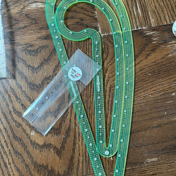 SA Curve Pattern Making Rulers: Seam Allowance Tool, Acrylic French ...