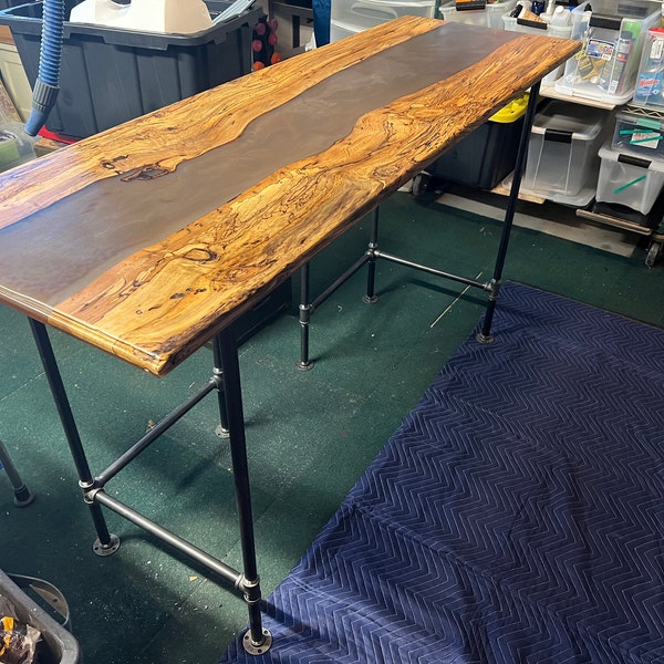 Industrial Pipe Table Base Kit, 3/4 X 66 Long select Height and Depth ...
