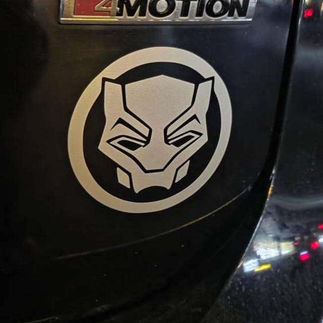 Black Panther Logo Vinyl Decal -window, Hood, Side Panels, Door