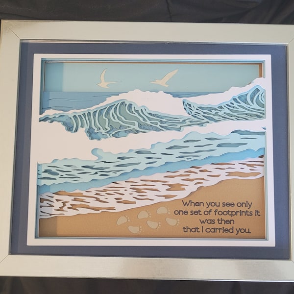 3d Beach House Shadow Box Svg Bundle, 3d Layered Svg Bundle, 3d Ocean ...