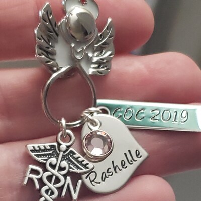 Personalized Nursing Pin / LPN BSN RN / Nurse Pin / Nursing Student ...