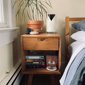Simple Rectangle Bookcase with Shelf Solid wood bookshelf | Etsy