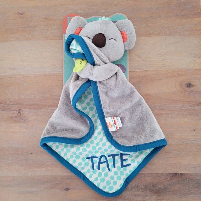 Smiling Koala Bear Personalized Plush Lovey baby B B Snugglies Bear Security Blanket baby Snuggle baby Shower birthday christmas Gift Etsy Canada