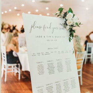Instant Download Template Editable BPBW 8x10 Templett Navy Blue Wedding Seating Chart 18x24 and 24x36
