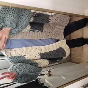 Crochet Pattern Seamless Pullover & Cardigan 2 in (Download Now