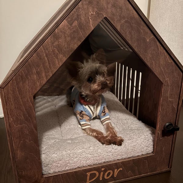 View of Modern Dog Crate, Dog Crate Furniture, Small Dog Crate, Dog House ...