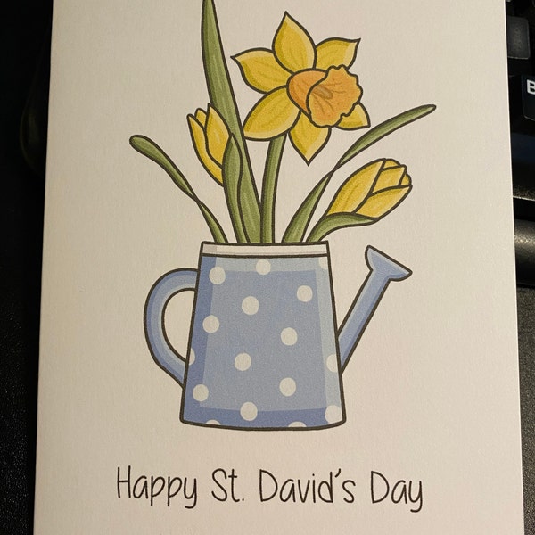 Happy Saint David’s Day Card | St Davids Day | Daffodil - Etsy