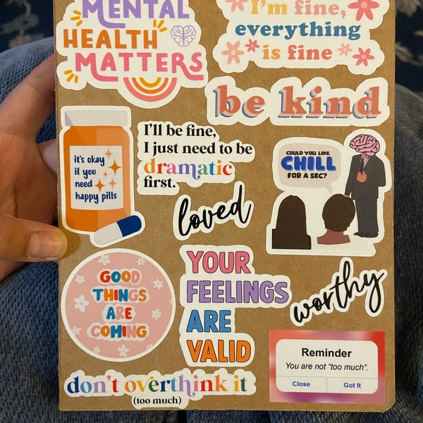 PICK YOUR OWN Stickers | Mental Health Sticker Pack | Custom Sticker ...