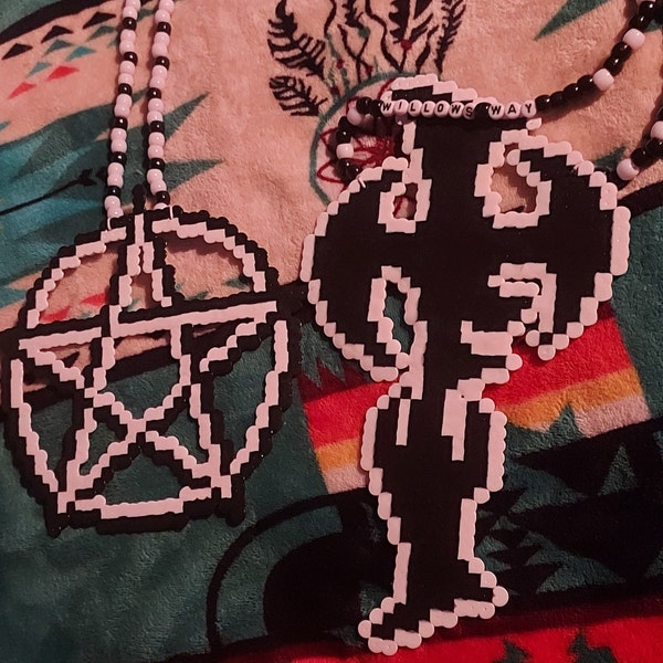 Custom Ghost Kandi Necklace - Etsy