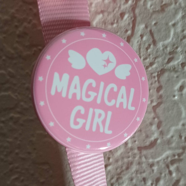 Magical Girl Button Anime Manga Mahou Shoujo Badge 1.5 Pinback Pin Back ...