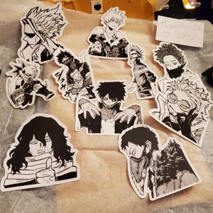 pack of 78 mhabnha manga stickers my hero academia stickers etsy