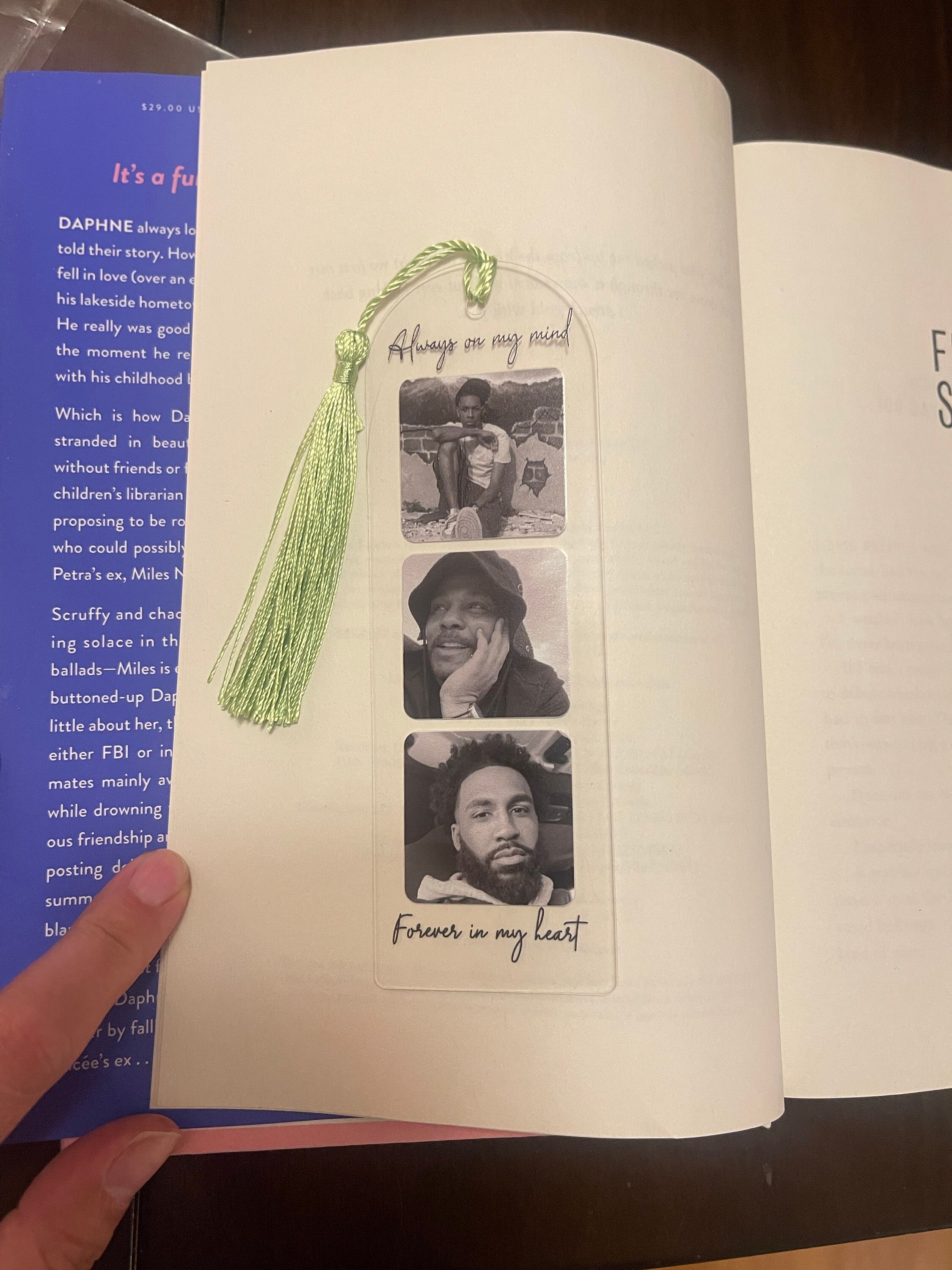 Custom Photo Acrylic Bookmark, Fathers Day Gift, Personalized Bookmark with Picture, Booklover Gifts, Gifts for Mom Gift for Her