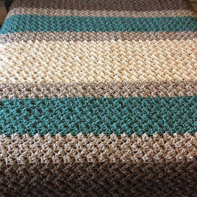 CROCHET PATTERN Bulky King Size Blanket King Size Throw Pattern for Crochet Farmhouse King Blanket Crochet Pattern Etsy
