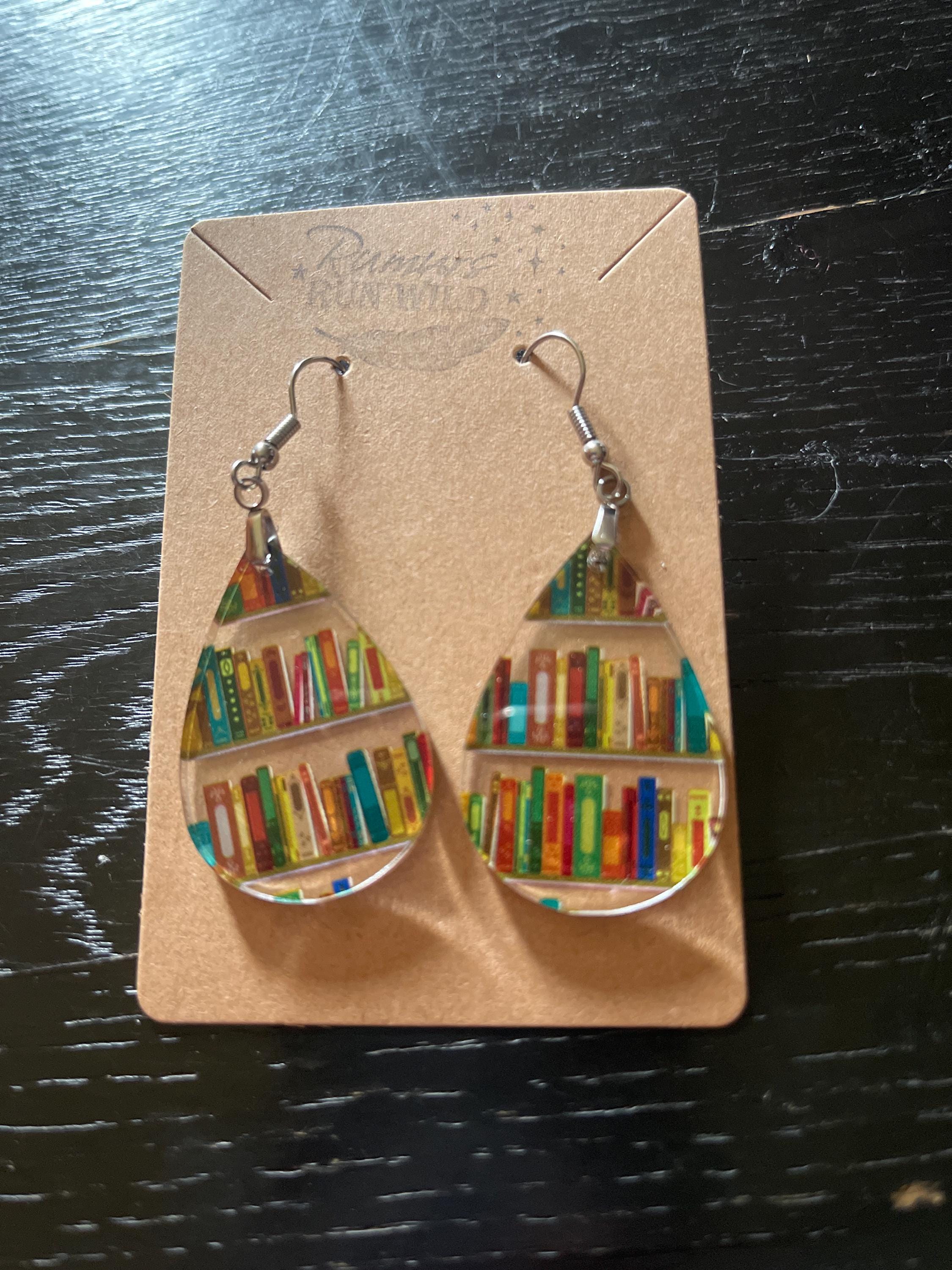 Cute Book Earrings, Bookish Gift for Teacher or Book Lover