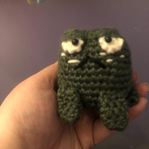 Crochet Pattern Toad Amigurumi Tiny Grumpy Frog English Pdf - Etsy