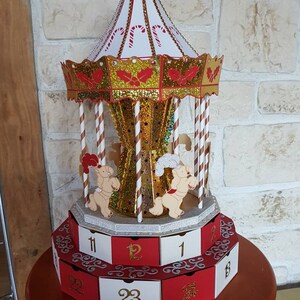 3d Svg Castle Advent Calendar Christmas Castle Advent Etsy