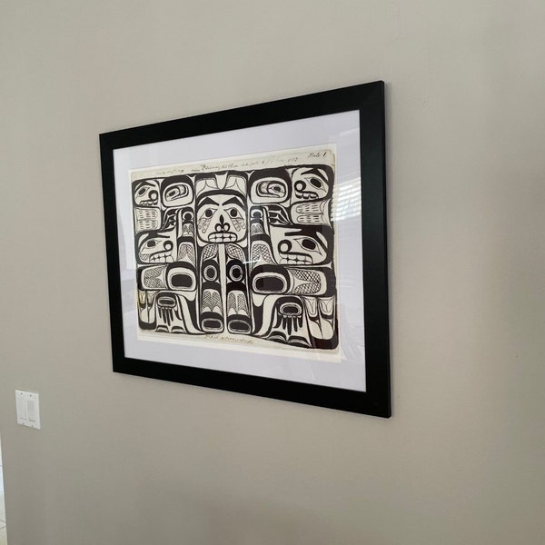 Haida Indian Art Print, Pacific Northwest Coast Native American Design ...