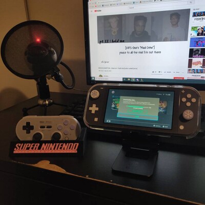Super Nintendo SNES 8bitdo Pro SN30 SF30 Controller Display Stand 3D ...