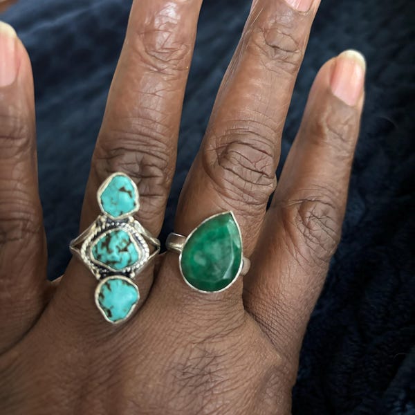 Stackable Ring Set of 7, Stacking Ring, Ring Set, Gift for Her ...