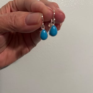 Orecchini Della Rovere - In Argento 925% - Pasta Turchese - OROV2 - Foto 8