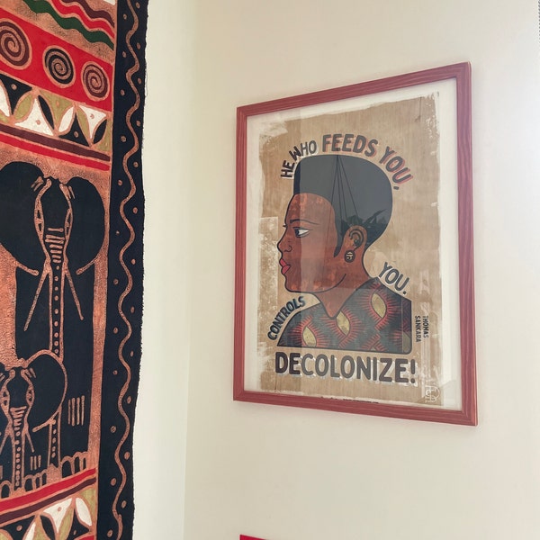 Pan-african Barber Shop Sign Poster Feat, a Thomas Sankara Quote Wall ...