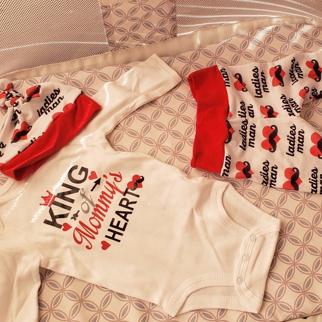 Baby Boys Coming Home Outfit My First Christmas Red Cuffs Etsy