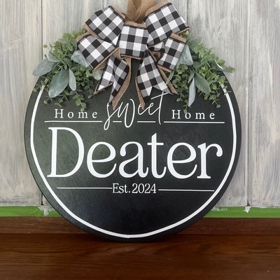 Front Door Decor Funny Door Sign Welcome Just Kidding Please Go Home ...