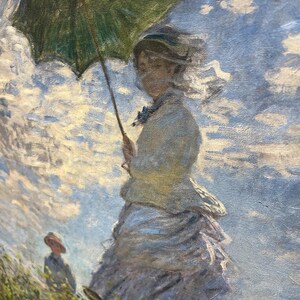 Claude Monet - Woman With a Parasol: 3D Textured Art Print - Etsy