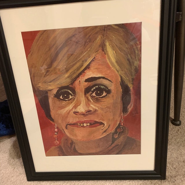 Jerri Blank strangers With Candy Print of Acrylic Portrait 