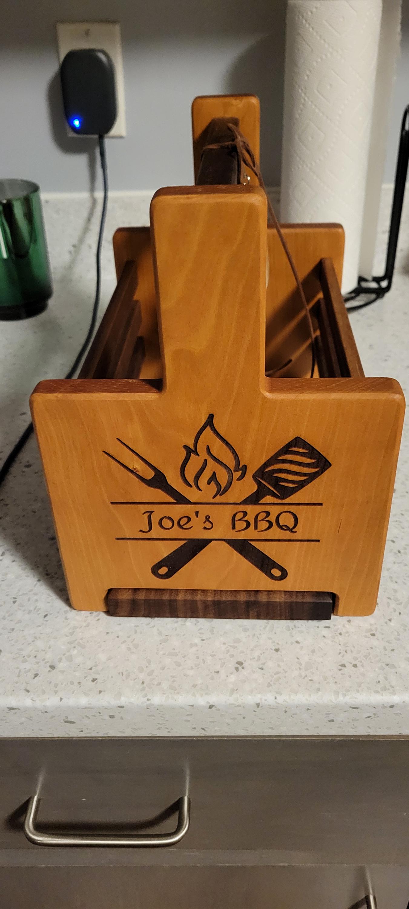 Personalized BBQ Caddy-Father&#39;s Day Gifts-Gift for Dad Birthday-Gifts for Grill Lovers-Gifts for Husband-Grills Accessories-Gift for Chef
