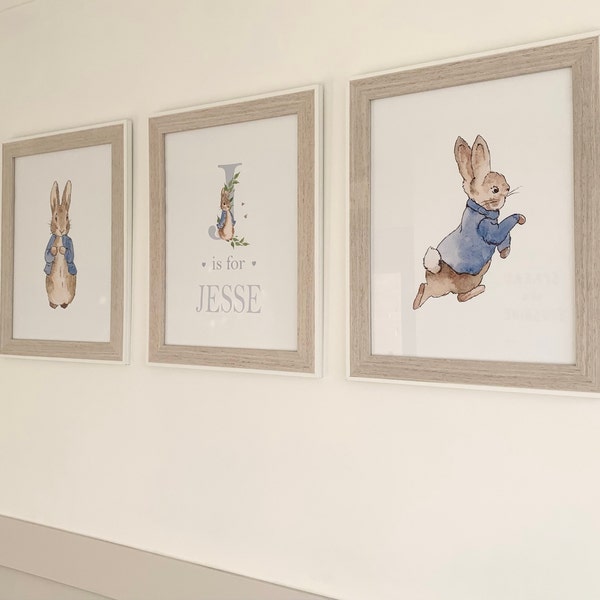 Peter Rabbit Nursery Prints | Baby Name Print | Peter Rabbit Nursery ...