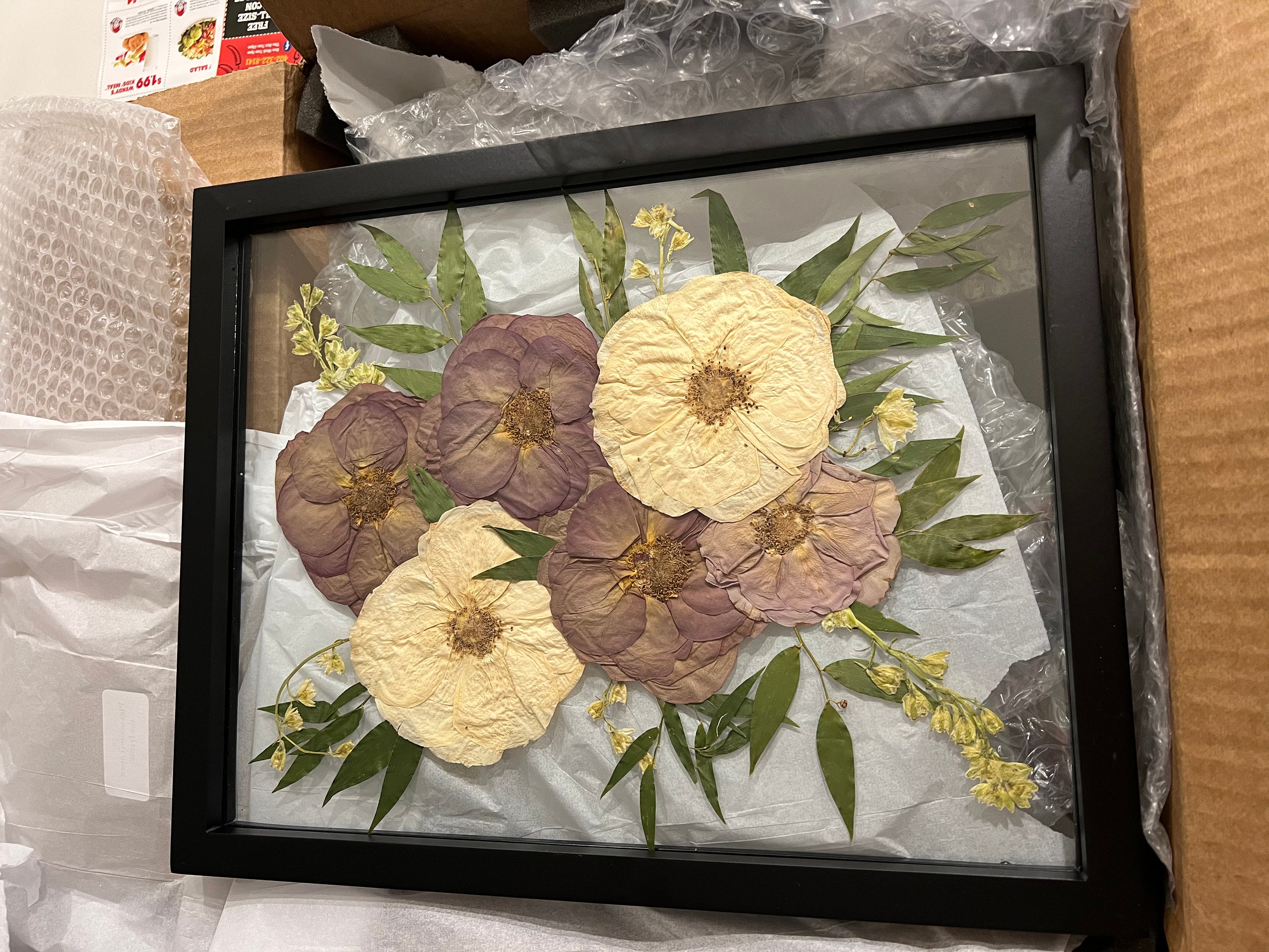Preserved flowers from Emily's etsy review