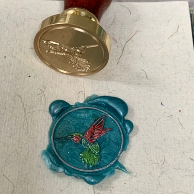 MAYJOYDIY Skull Wax Seal Stamp, 25mm, Halloween Skeleton