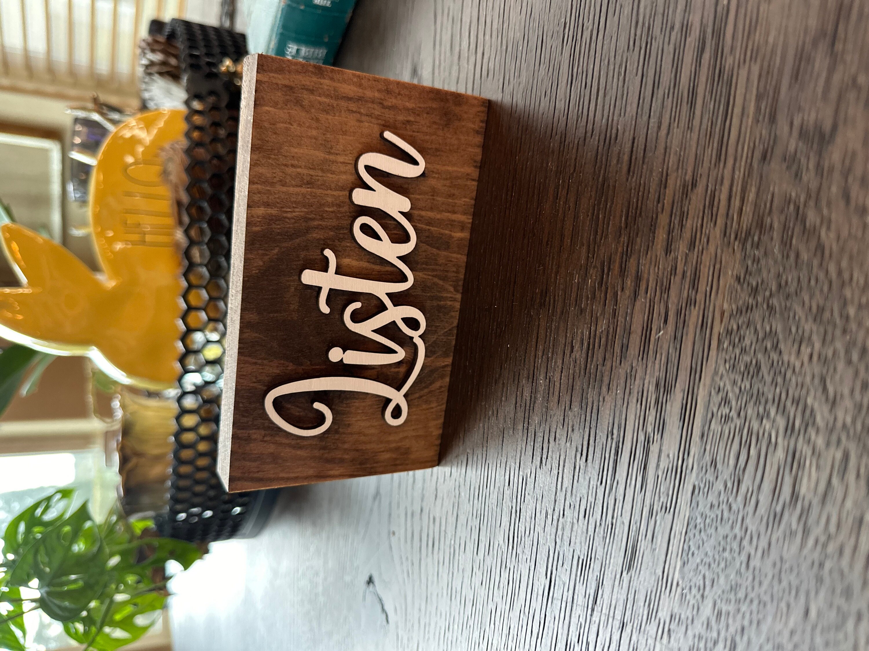 One Little Word Inspirational Wood Block, Word of the Year, Encouragement Gift, Shelf Sitter, Resolution, Inspiration, Life Motto, Goals