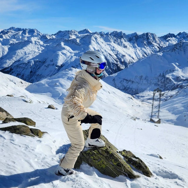 Ivory One Piece Fringe Ski Suit Ski Jumpsuit Woman Winter Snowsuit Winter  Pants Onesie Ski Suit Present for Girlfriend - Etsy