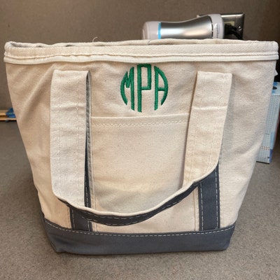 Monogrammed Insulated Cooler Soft Sided Boat Tote Cooler - Etsy