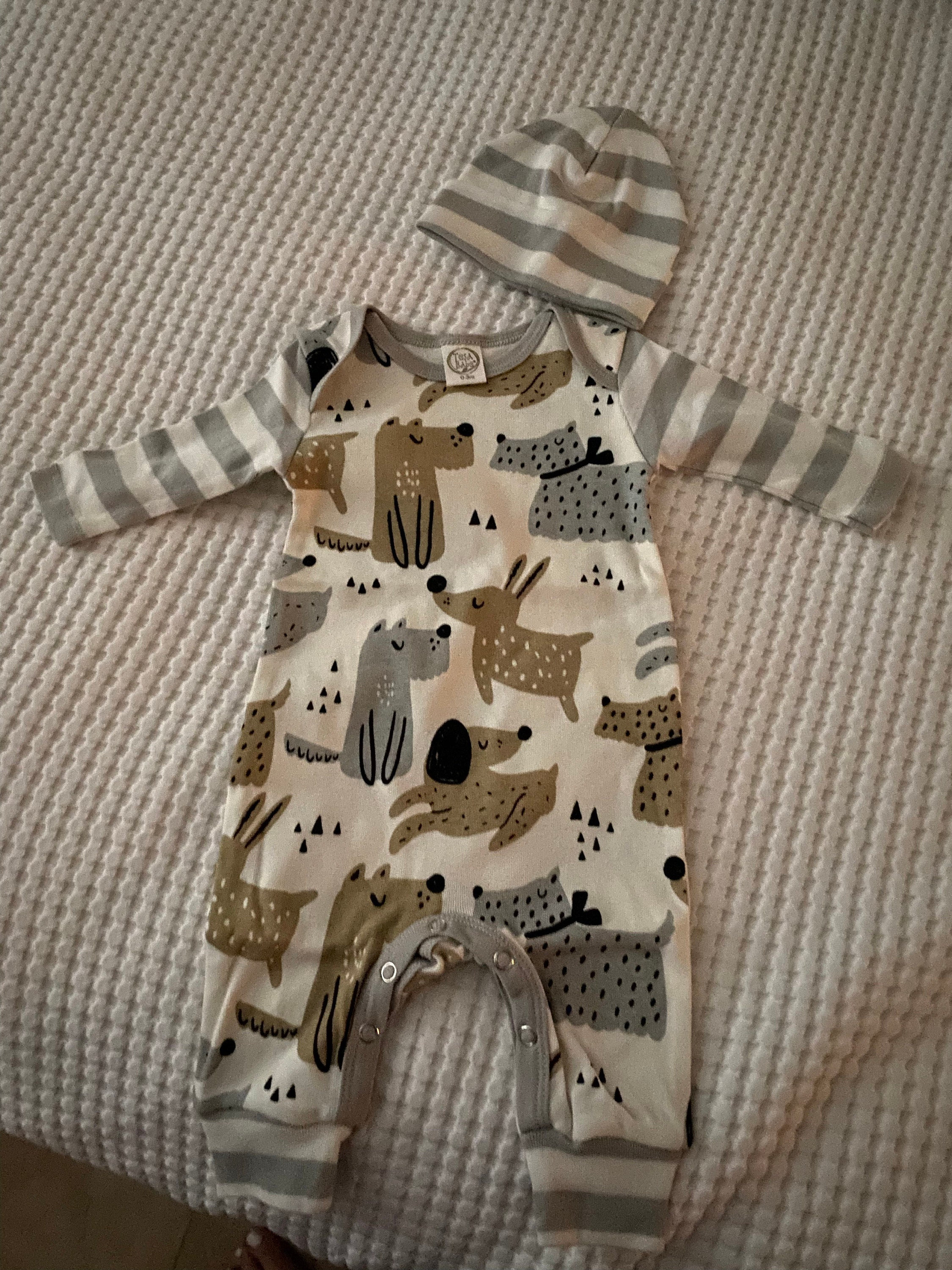 Puppy Dog Baby Boy Romper Soft & Cozy Infant Animal Boy Clothes for Newborns Cute Baby Shower Gift  Adopt a Pet Inspired Coming Home Outfit