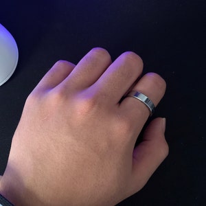 Tungsten Carbide Wedding Band - 3mm Flat Pipe Cut, Mirror Polished, Size 5, Scratch Resistant
