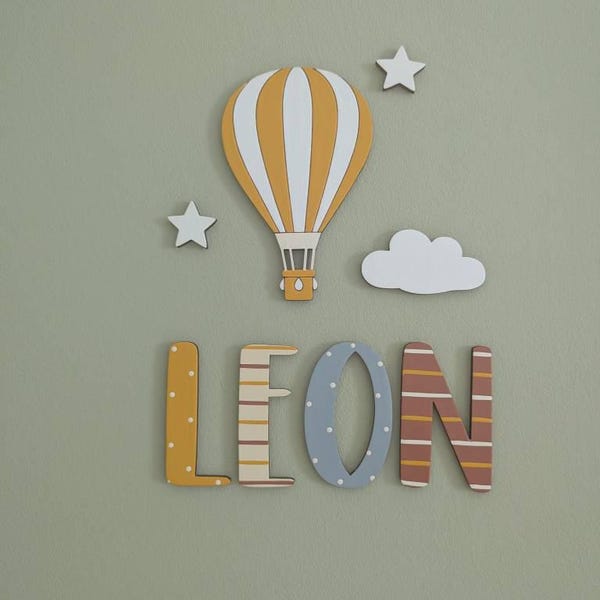 Wooden Name Sign, Wooden Letters, Name Sign, Nursery Letters ...