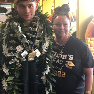 Maile Ti Leaf Lei Hawaiian Lei Graduation Lei | Etsy