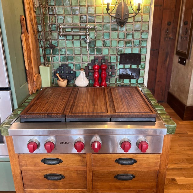 Wolf Gas Stovetop Cutting Board / Noodle Board Made From Wolf Gas Stovetop Cutting Board / Noodle Board Made From