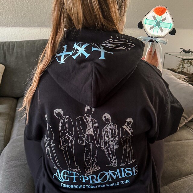 ACT : PROMISE ZIP-UP HOODIE フーディー TXT TXT World Tour ACT : PROMISE Concert Zippered Hoodie (Fan