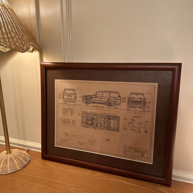 Land Cruiser HJ 60 From 1981 Toyota Construction Drawing ART Work