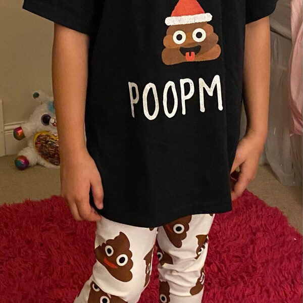 Print Pattern Emoji Poop Women Leggings