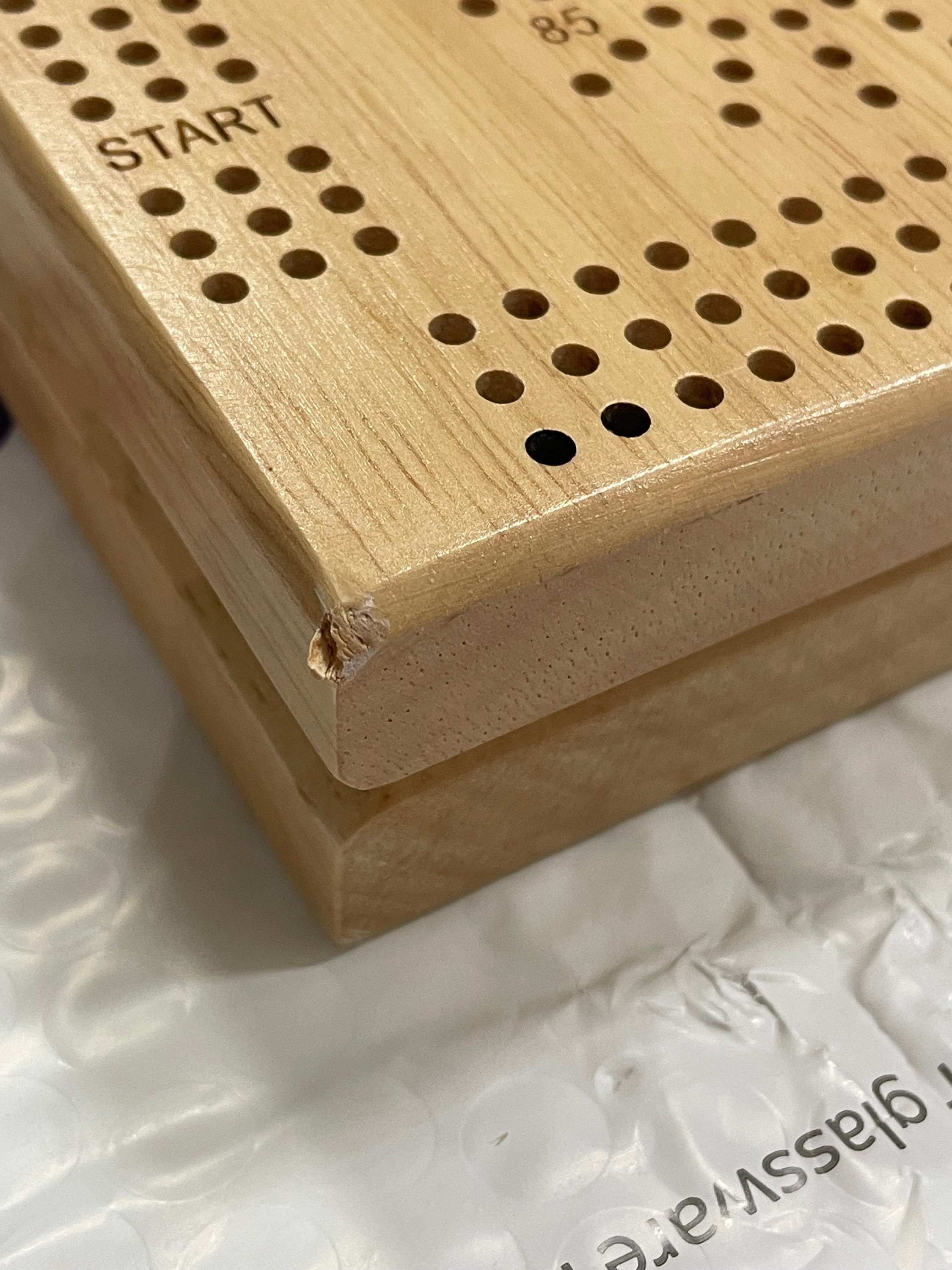 Personalized Folding Cribbage Board - Natural - 12 in.