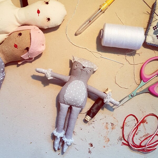 Cat Doll Sewing Pattern : Mr. Socks - Etsy
