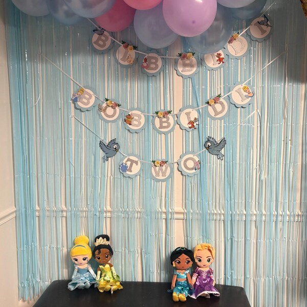 Bibbidi Bobbidi Boo Cinderella | Happy Birthday Banner | Cinderella ...