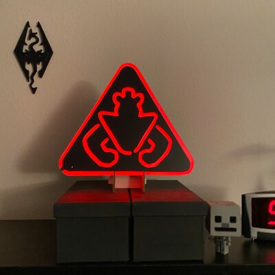 FNAF Security Breach Warning Sign Neon Like LED Light - Etsy