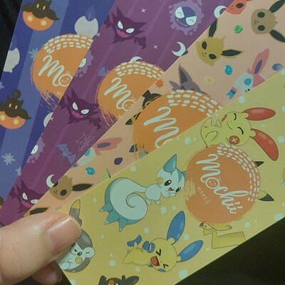 Eeveelution Bookmark // Eevee Bookmark Pokemon Bookmark - Etsy UK